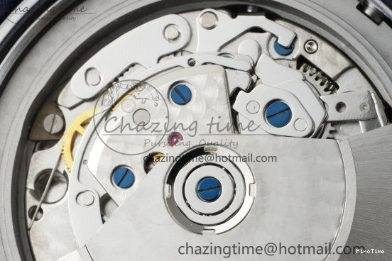 MIROTIME 0326 Bright Pilot Chrono SS AZF 1:1 Best Edition Green Dial on Brown Leather Strap A 7059